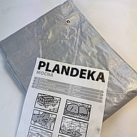 Тент Plandeka Мосhnа 110 гр/м2 Сірий 4х5 м Водовідштовхувальний покривний тент