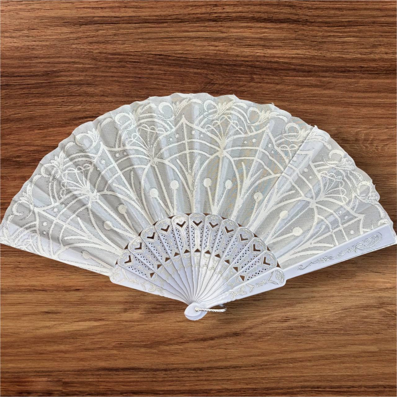 Віяло складне, кишенькове тканинне одностороннє, фото 1