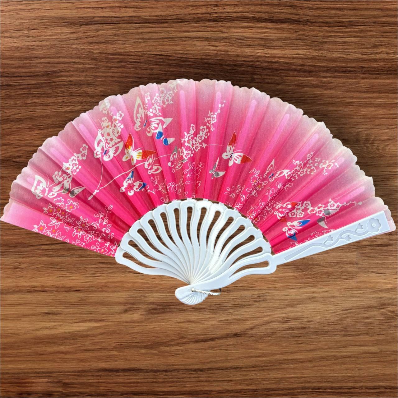 Віяло складне, кишенькове тканинне одностороннє, фото 1