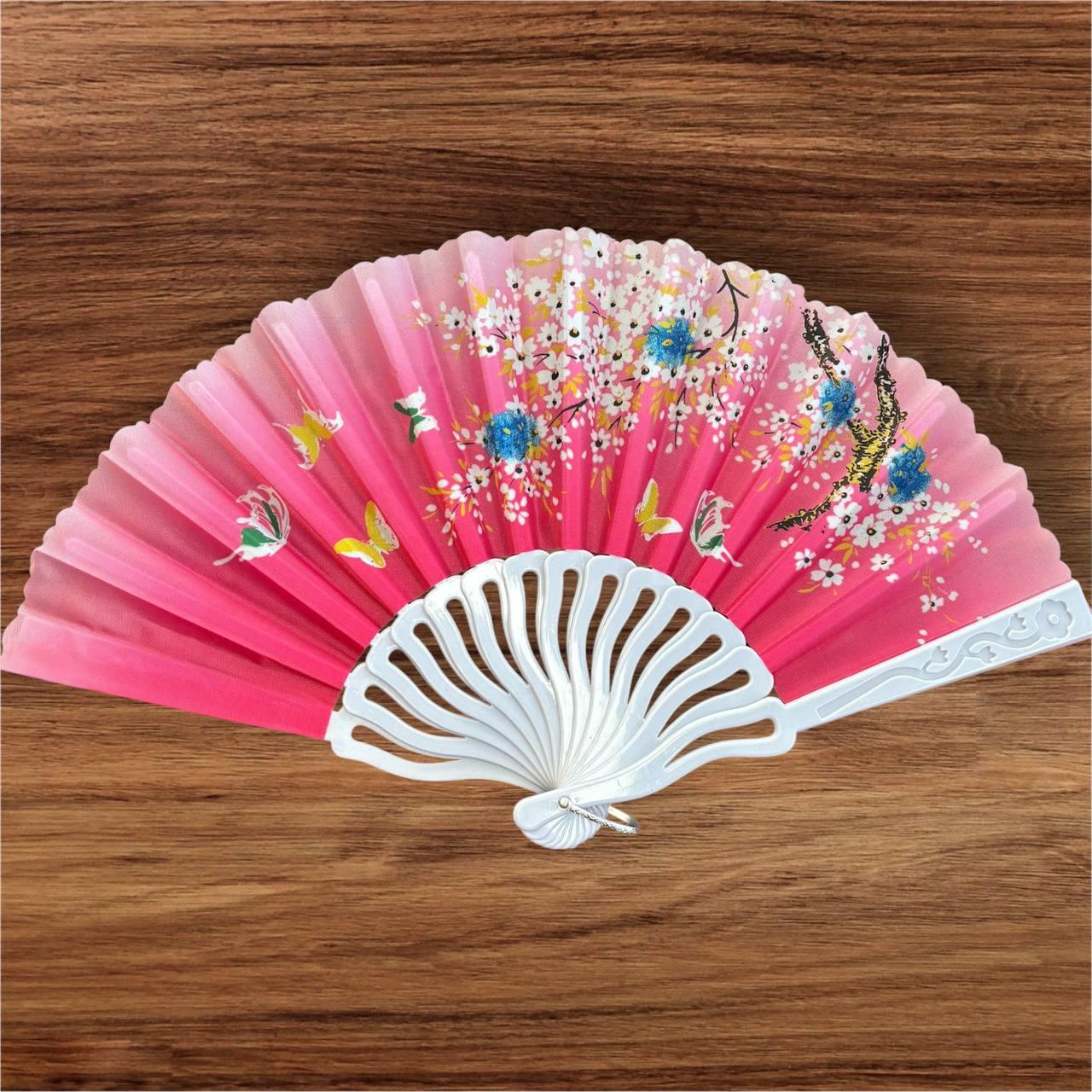 Віяло складне, кишенькове тканинне одностороннє, фото 1