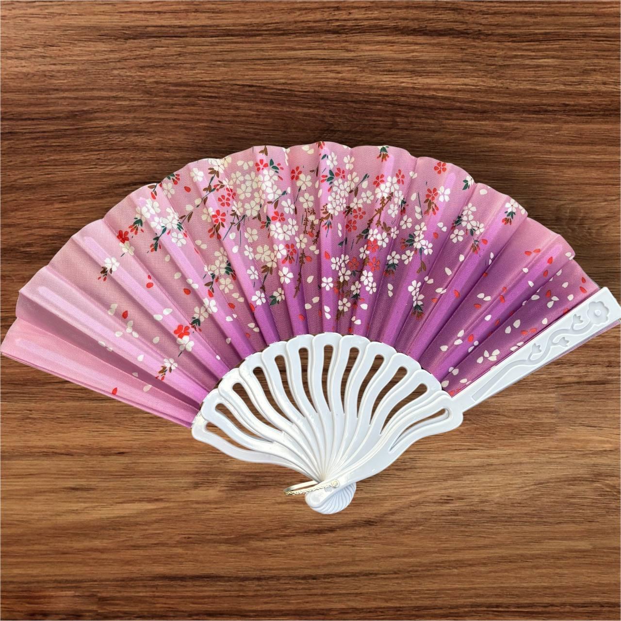 Віяло складне, кишенькове тканинне одностороннє, фото 1