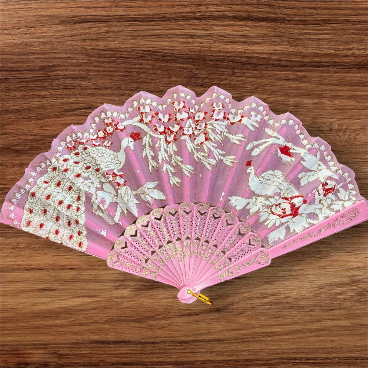 Віяло складне, кишенькове тканинне одностороннє, фото 1