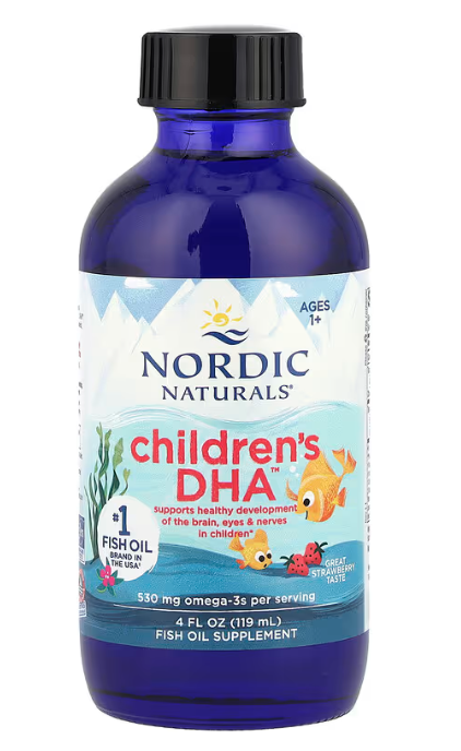 Children's DHA Ages 1+ Strawberry Nordic Naturals 119 мл, фото 1