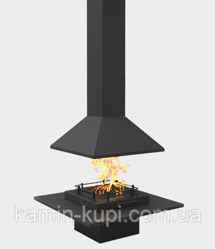 Камін центральний відкритого типу Traforart Vulcano Central без скла, фото 1