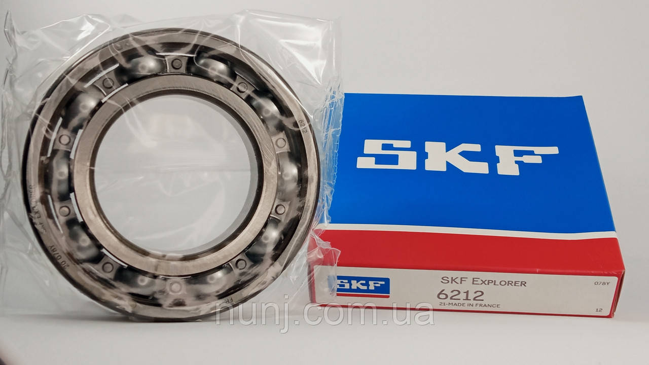 Підшипник 6212 SKF (212) розміри: 60*110*22 кульковий радіальний, фото 1