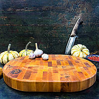 Доска 44x32см торцевая разделочная, толщина 4,5см, вес 2,8кг (8877)