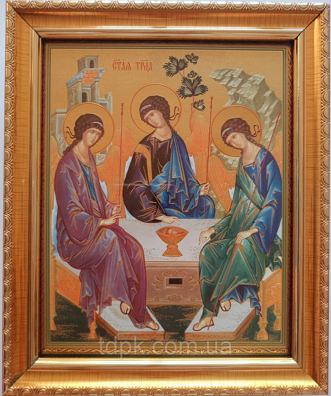 Ікона Свята Трійця 17 х 20 см., фото 1