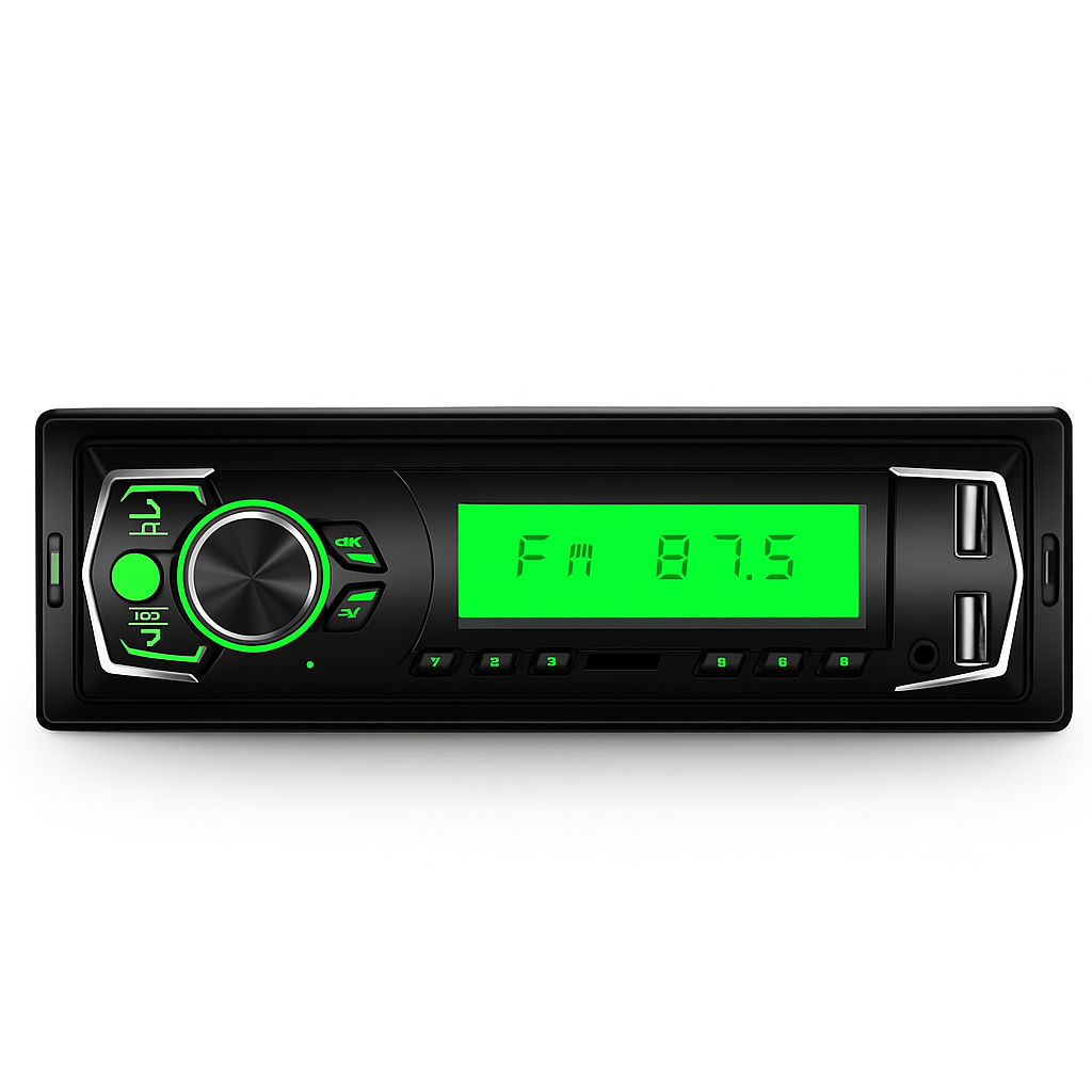 1 din Автомагнітола Bluetooth 2xUSB JSD-308BT ISO зі змінним RGB підсвічуванням і пультом, фото 1