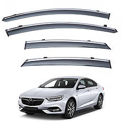 Вітровики для Opel Insignia/ Buick Regal Sedan 2017+хром полоса (TAN)