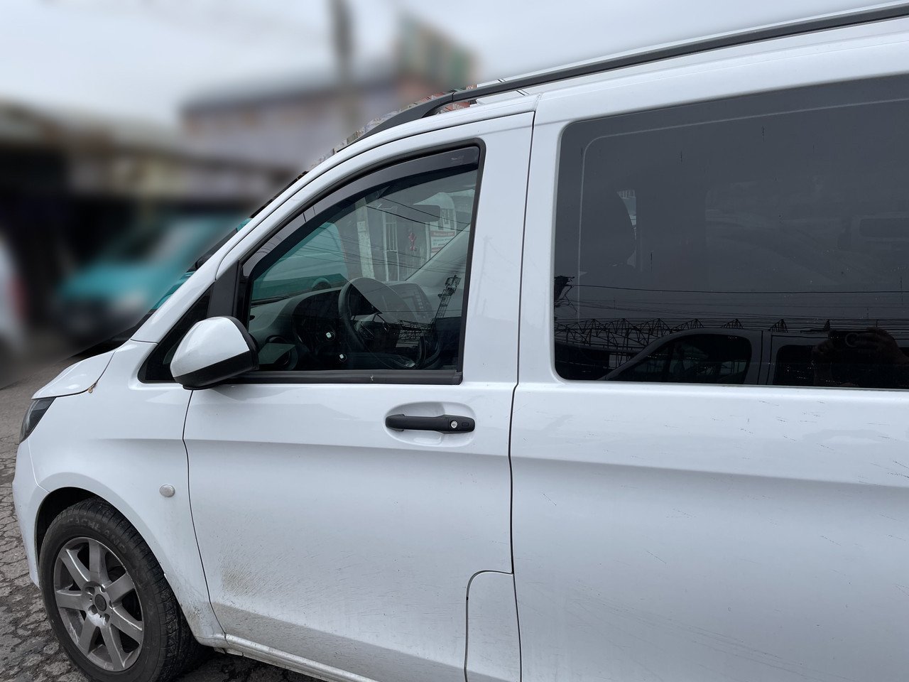 Дефлектори вікон (вітровики) Mercedes Vito W-447 2014+/EQV (N447) 2019 → 2D (вст, 2шт) (Heko), фото 1