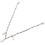 Кольє чокер із колючого дроту з лезами кулон лезо підвіска, фото 2