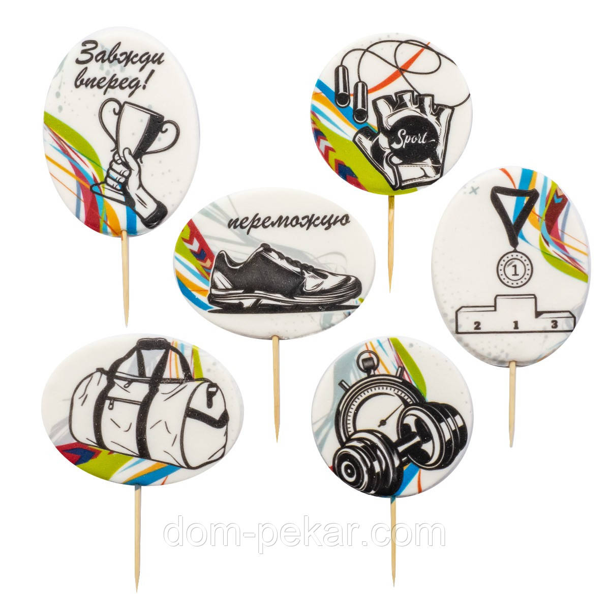 СЛАДО топпери для капкейків Спортивний Топ