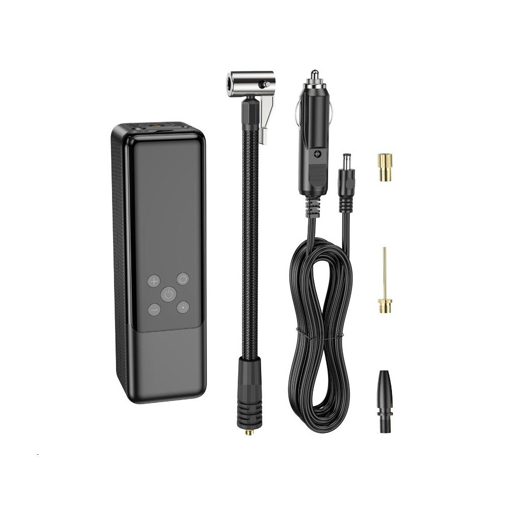 Автомобільний насос HOCO ZP5 May smart air pump Black, фото 1