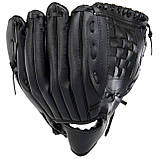 Набір для бейсболу 3в1 (бита, пастка, м'яч) SP-Sport Чорний C-1163-02, фото 6