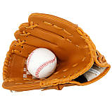 Набір для бейсболу 3в1 (бита, пастка, м'яч) SP-Sport Чорний C-1163-02, фото 2