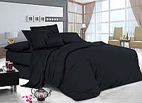 Наволочка 50х70 Чорний однотон графіт Бязь Голд Люкс