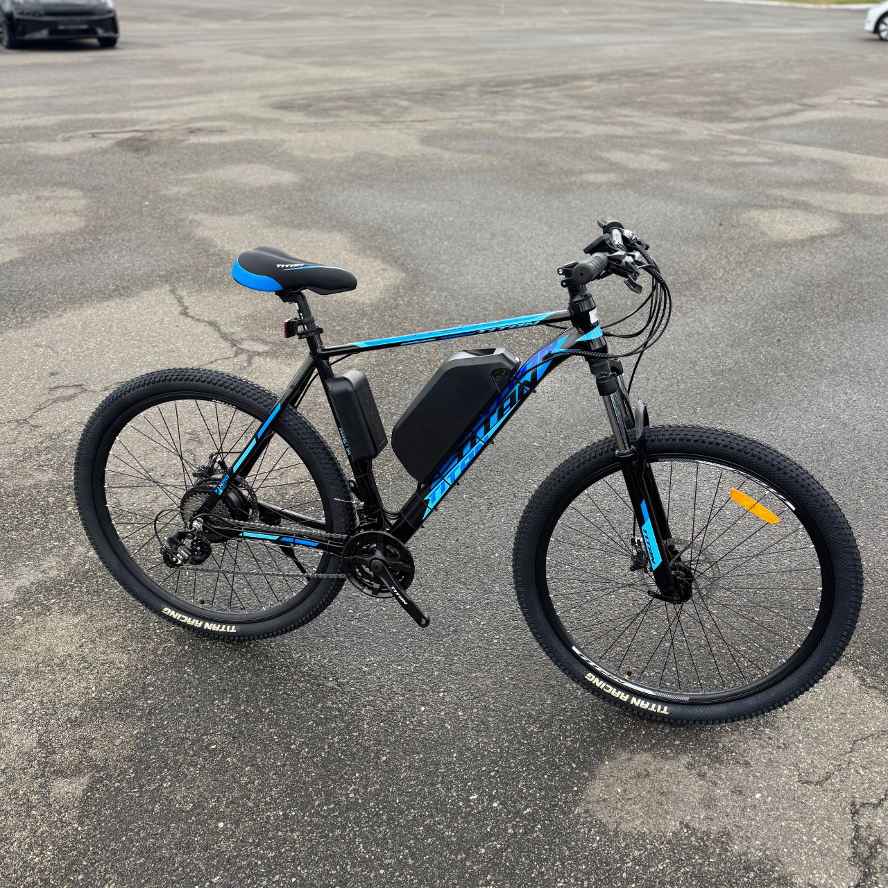 Велосипед с Е-комплектом 29" Arena Рама 22'' синій 48 В 500Вт 12 Ah/ до 45 км запас ходу LSD-DIsplay