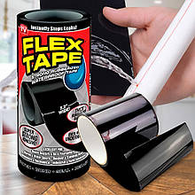 Водонепроникна надміцна ізоляційна стрічка Flex Tape 20x135 см, Чорний