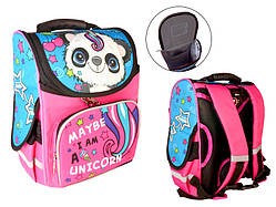 Ранець-короб ортопедичний, Мішка-єдиноріг, 34*26*15см, Space, C.