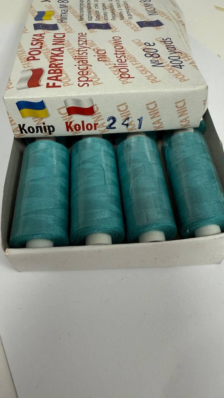 241. Нитка, виробництво Польщі, мала котушка, фото 1