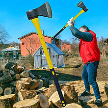 Портативна садова сокира з пластиковою ручкою для обробки деревини 1773 800 г. (JS)