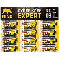 Ціанакрилатний супер клей Rino Super Glue (секунда) 3г