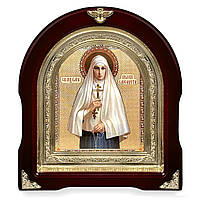 Ікона Свята борошня велика княгіна Силія, лік 15х18 см, у темному дерев'яному кіоті, арка