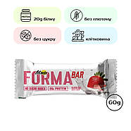 Протеїновий батончик без цукру FORMA BAR "Полуничний йогурт", FitWin, 60 г, фото 3