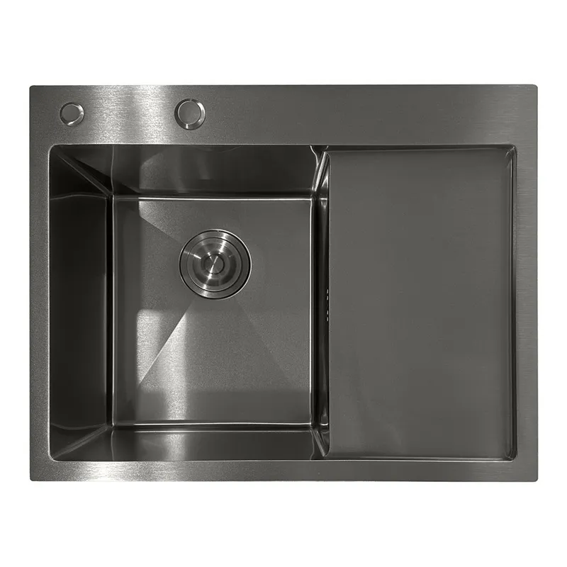 Мийка з нержавіючої сталі Mixxus MH6350L Nano-Black (3.0/0.8) колір графіт (MI7045), фото 1