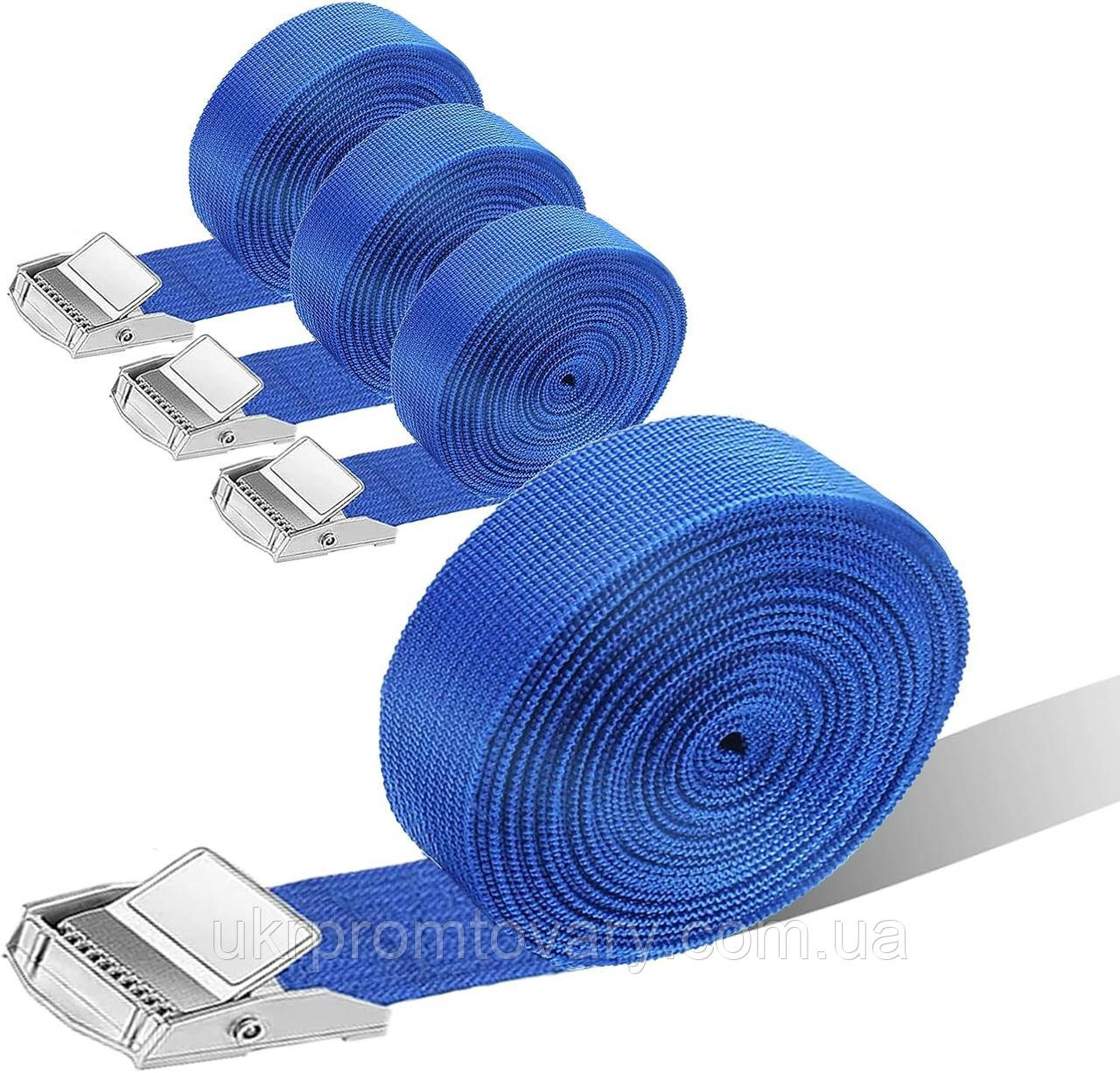 Ремінь для кріплення вантажу Auto Assistance 4 м /2,5 мм AA-001B синій