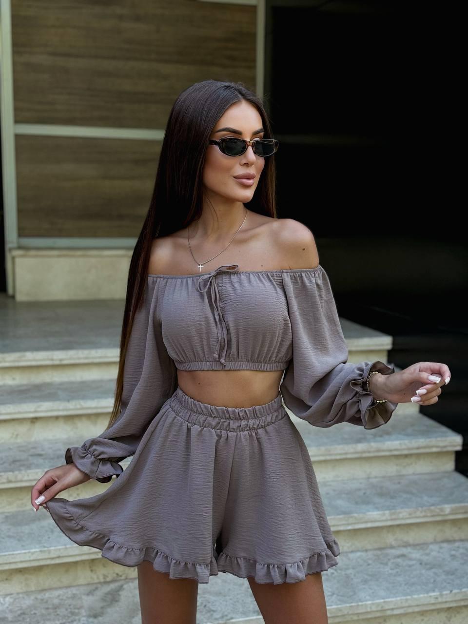 Костюм-двійка AO605 Моко Oversize S-L, фото 1