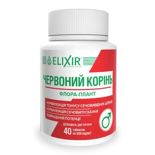 Червоний корінь флора-плант Эликсир  - скнара забутий 40 таб.