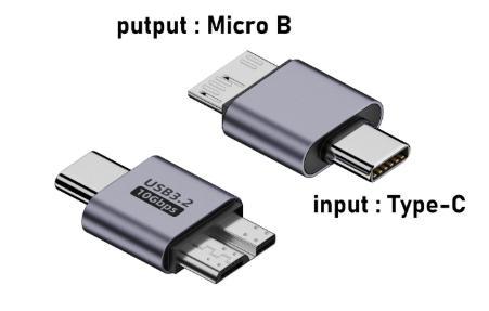 Адаптер USB 3.2 Type-C на Micro B – 10 Гбіт/с для швидкої передачі даних