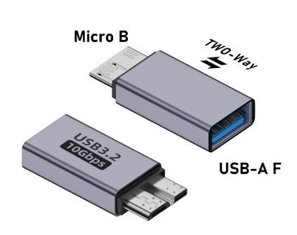 Адаптер USB 3.2 Micro B (M) на USB-A (F) – 10 Гбіт/с, двосторонній