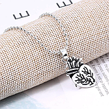 Парні підвіски сплайсинг у формі серця та жетону кулони для двох закоханих, фото 4