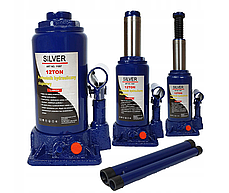 Домкрат гідравлічний пляшковий 12 т 230-392 mm Silver S11097, фото 2