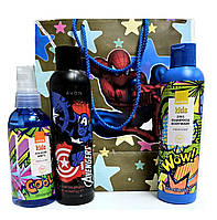 Парфумерно-косметичний Набір для хлопчиків  Marvel 3 в 1 з подарунковим пакетом