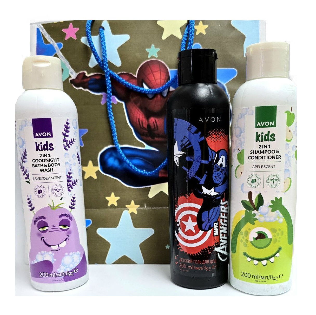 Парфумерно-косметичний Набір для хлопчиків 3 в 1 з подарунковим пакетом, фото 1
