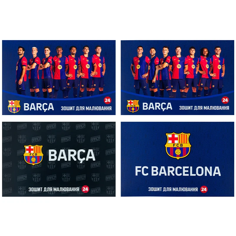 Зошит для малювання Kite FC Barcelona BC25-242, 24 аркуші, фото 1