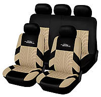 Premium Авточехлы универсальные Бежевого цвета Чехлы автомобильные сиденья материал полиэстер