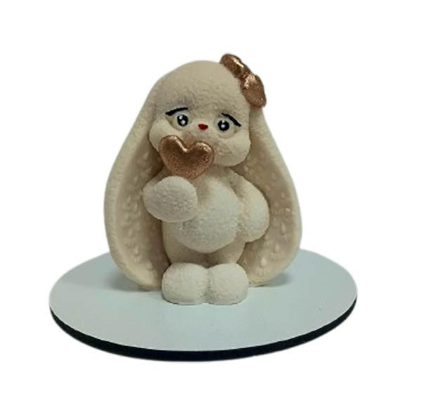 Шоколадна фігурка «Зайченя з золотим серденьком», фото 1