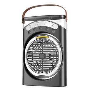 Вентилятор з водою акумуляторний 3-в-1 USB портативний, портативний міні-кондиціонер з підсвічуванням