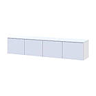 Тумба під ТВ Doros Левія Білий 4Д 160х35х33 см DRS-011637