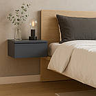 Приліжкова тумба Doros Левія Графіт 1Ш 46х31х15 см