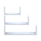 Комплект полиць Doros Філ Біле дерево 3 шт. 30/45/60х15х15