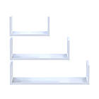 Комплект полиць Doros Філ Білий 3 шт. 30/45/60х15х15 DRS-011644