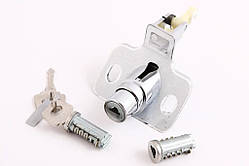 Замок багажника ВАЗ 1118 з циліндрами хром.