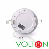 Стельовий світильник LED 9W R 6400 K вбудований, фото 3