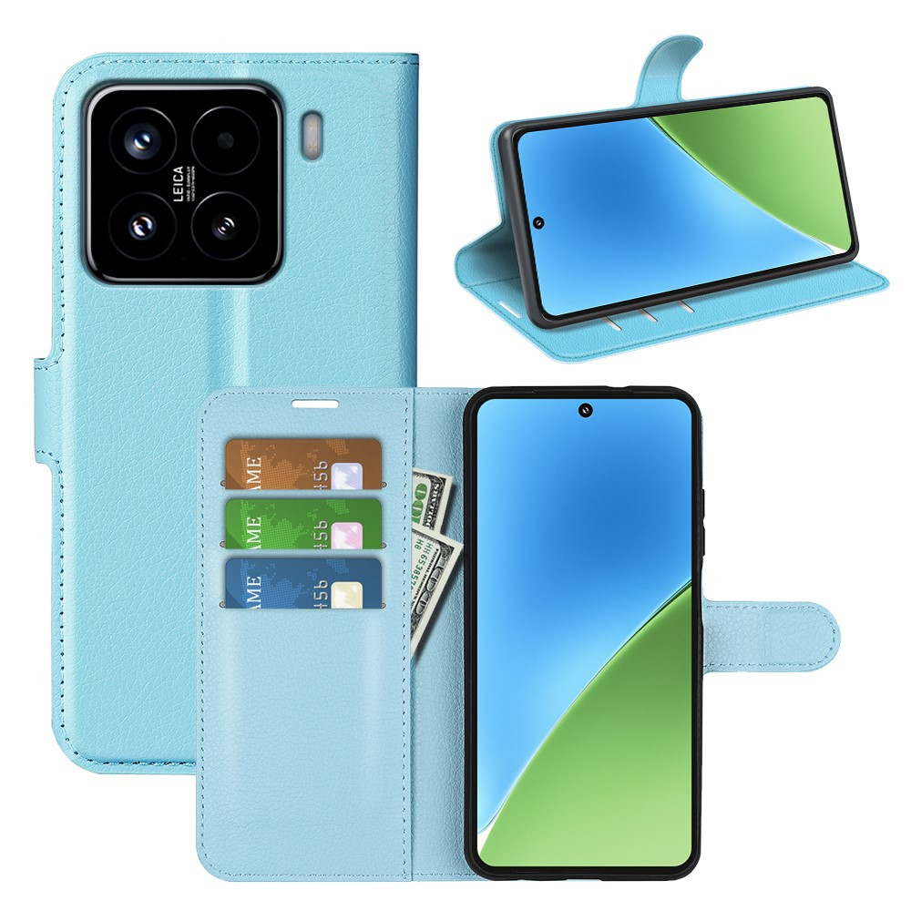 Чохол-книжка Litchie Wallet для Xiaomi 15 Light Blue, фото 1
