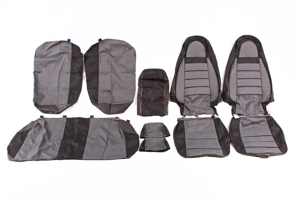 Чохли на сидіння ВАЗ 2110 "Avto-fortuna" Пілот з паралоном сірі (ВАЗ 2170), фото 1